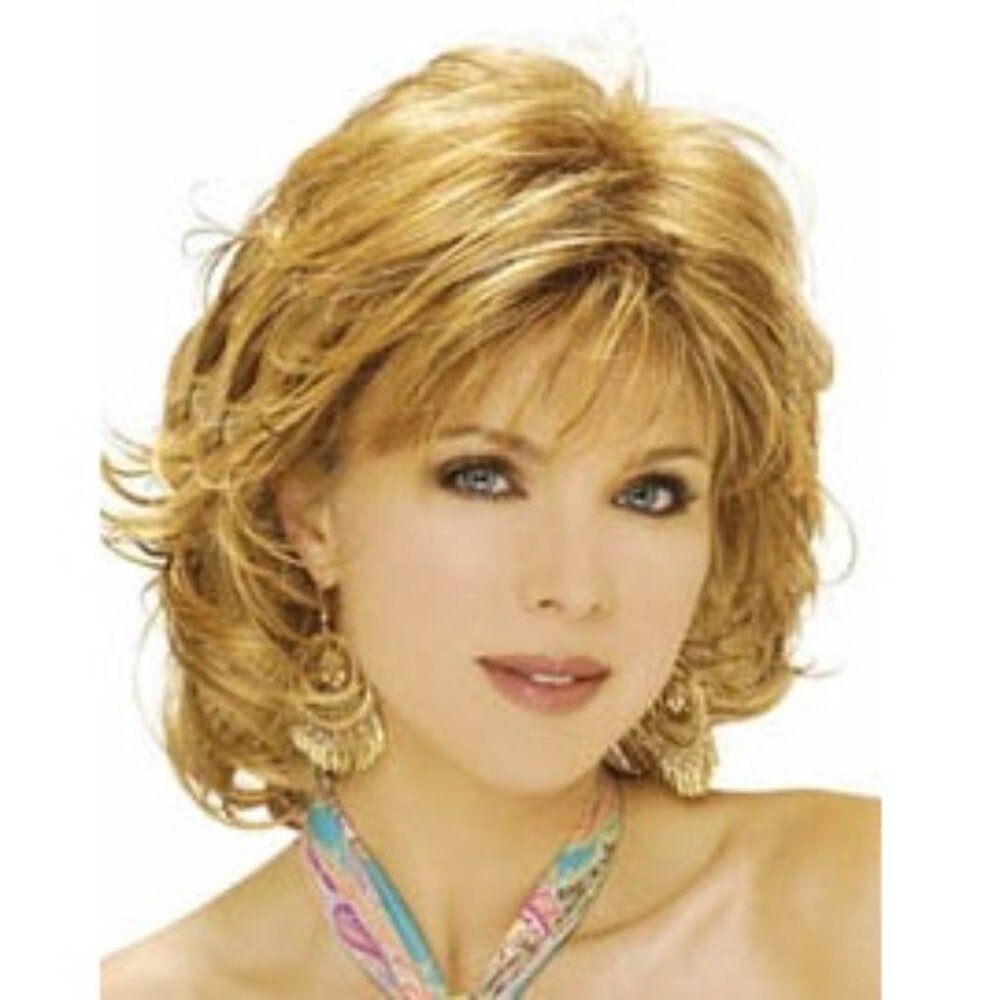 NEW Estetica Angela Synthetic Mid-Length Layered Wig Blonde